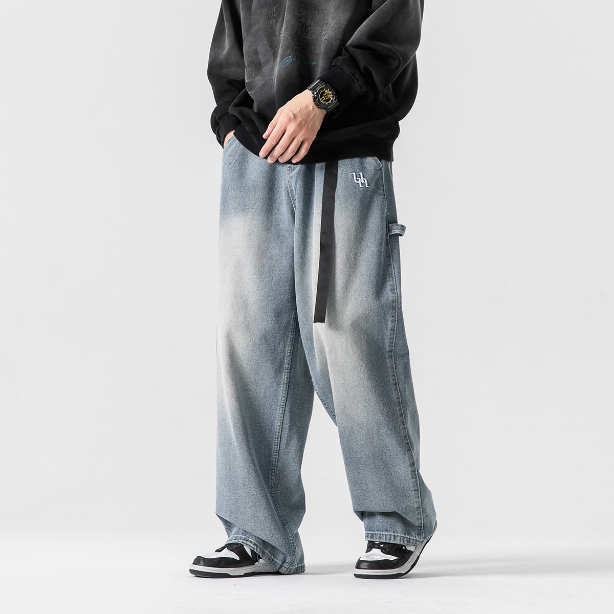 Fashion Personality Retro Loose Jeans Men - Image 4