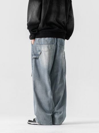 Fashion Personality Retro Loose Jeans Men