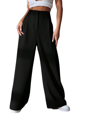 GRECIILOOKS Women High Rise High Waist Trouser