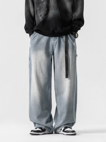 Fashion Personality Retro Loose Jeans Men