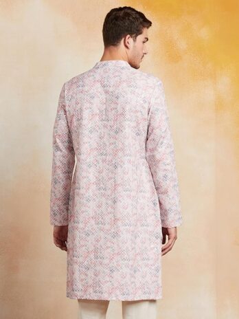 Symbol Premium Men’s Regular Polyester Embroidered Long Kurta