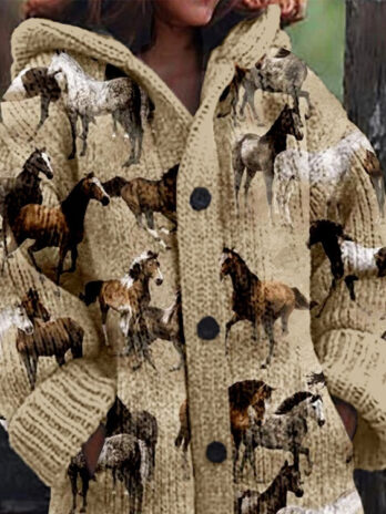 Sweater Autumn And Winter Loose Twist Cardigan