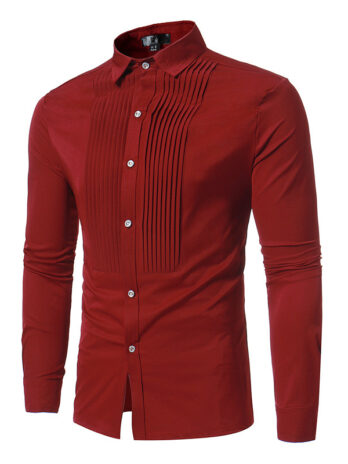 Royal Blue Wedding Tuxedo Shirt Men Brand Fashion Slim Fit Long Sleeve Mens Dress Shirts Business Casual Chemise Homme