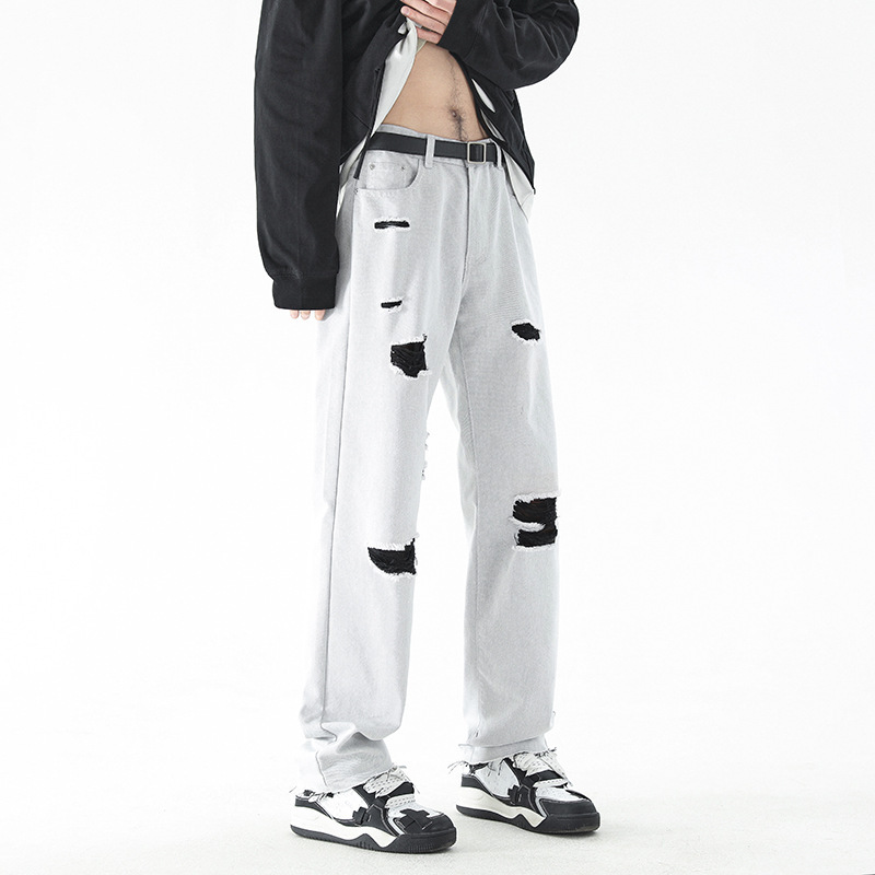 Fashion Personality American White Jeans Men - Image 2