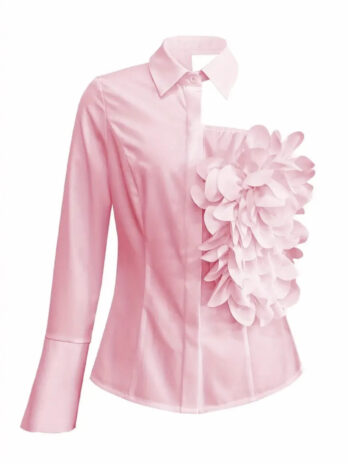 White Blouse With A One-shoulder TOP