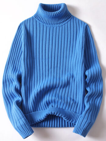Turtleneck Sweater Men Women Ins Fashion Solid Striped Bottoming Sweater Autumn And Winter Tops Clothing