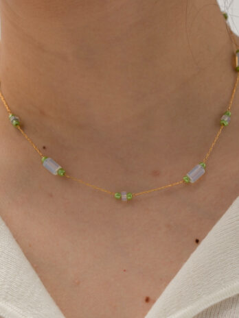 Women’s Fashionable All-match Opal Beaded Necklace