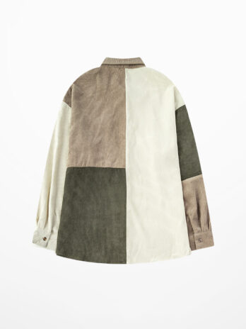 Pure Cotton Loose Stitching Plaid Shirt Street Tooling Long Sleeve Shirt