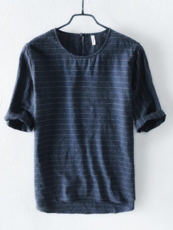 Chinese Style Simple Casual Short-sleeved T-shirt For Men