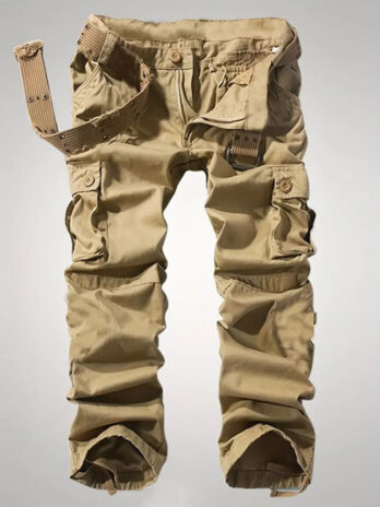 Men’s Overalls With Multiple Pockets Loose And Wear-resistant Casual