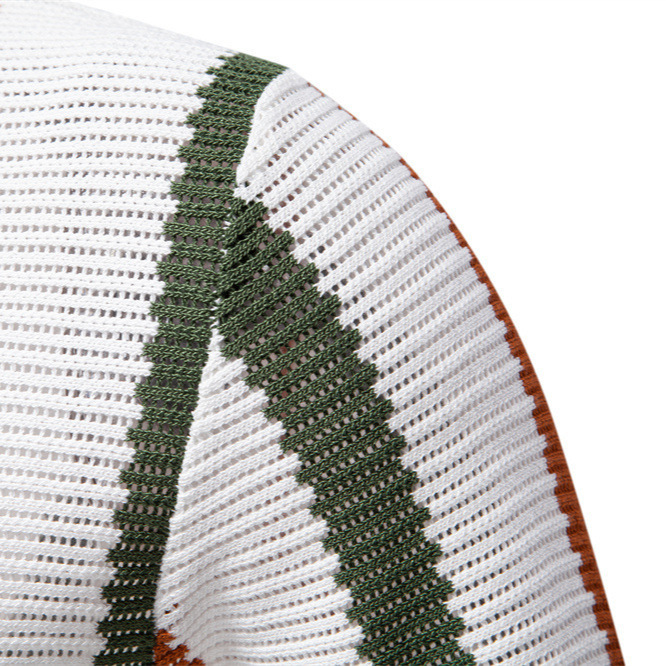 Summer New Breathable Hollow Men Short-sleeved Knitting Polo Shirt - Image 2