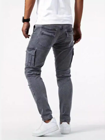 European And American Men’s Side Pocket Skinny Jeans