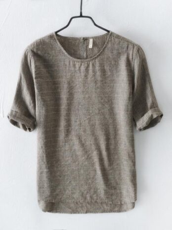 Chinese Style Simple Casual Short-sleeved T-shirt For Men