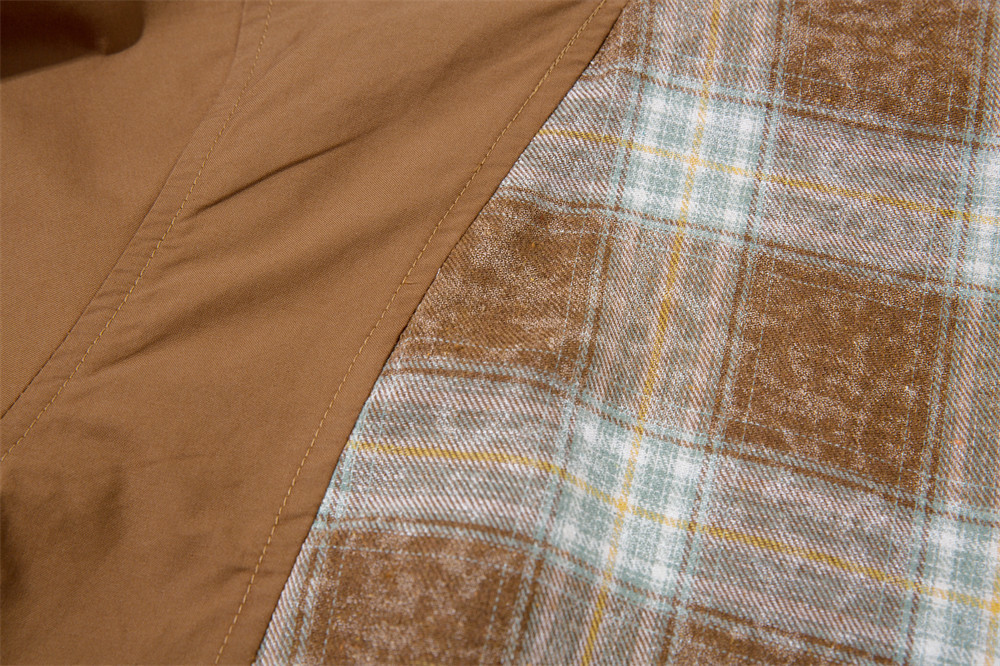 Men's Contrast Color Plaid Short Sleeve Shirt - Image 8