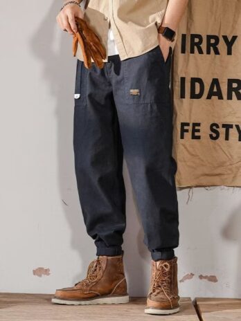 American-style Retro Loose Straight-leg Plus-size Casual Pants