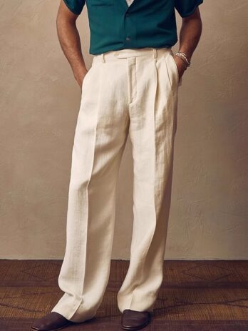 Light-luxury Draping Summer Men’s Linen-cotton Casual Trousersnew Style