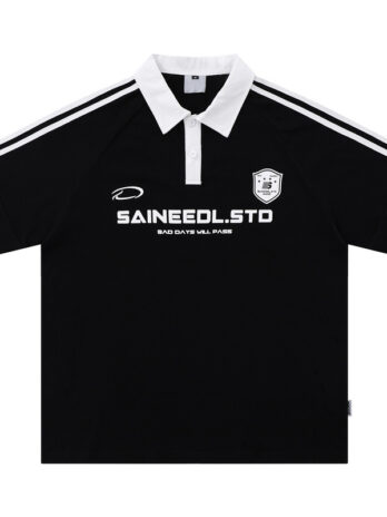 American Retro Polo Shirt Ruoshuai Short Sleeve