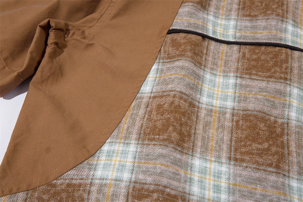 Men's Contrast Color Plaid Short Sleeve Shirt - Image 4