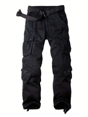 Men’s Overalls With Multiple Pockets Loose And Wear-resistant Casual