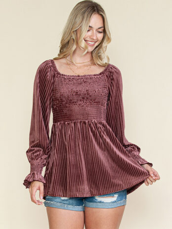 Beauty Clothing Off-the-shoulder Long Sleeve Top For Women